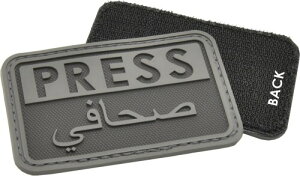 HAZARD4 �J�����o�b�O�p �p�b�`�A�N�Z�T���[ Press/Arabic - reporter rubber velcro patch