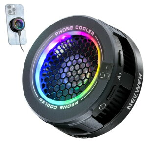 NEEWER BASICS �X�}�z��p�t�@�� �}�O�l�b�g�� �X�}�z�N�[���[ �ᑛ�� �X�}�[�g���x����/RGB���C�g/���C�����O���N���b�v�t�� ���C�X�}�z�U�M�� �R���p�`�u�� iPhone 15 16 Pro Max MagSafe iPad �Q�[