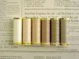 パッチワーク 糸 ギッターマン 縫い糸 ベーシックカラー6色セット