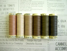 パッチワーク 糸 ギッターマン 縫い糸 トープカラー 6色セット