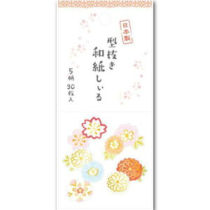 在庫限り【フレークシール】 FORON 型抜き和紙しいる ※3柄からお選びください