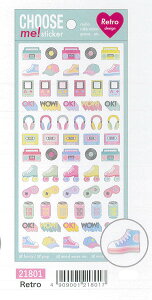 yV[z}Ch@CHOOSE ME sticker@/@Retro21801@ق̂sN킢I[fނ̃V[