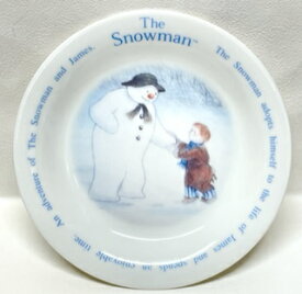 【スノーマン】ラウンドプレート　※宅配のみ　ケーキ皿　取り皿にちょうどいいサイズ
