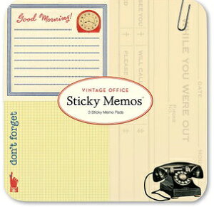 ݌ɌyӂzSticky Memos VINTAGE OFFICE@tⳃZbg@@3e60@v180t