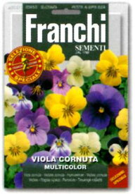 【イタリアの花の種】FRANCHI社　 ビオラ　多色　355/1無農薬で栽培してエディブルフラワーとして・・・