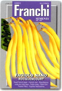 【イタリアの野菜の種】FRANCHI社 ツルなしインゲン・ROCQUENCORRT60/23《固定種》