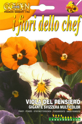 イタリアの花の種 FRANCHI社 GL エディブルフラワー 期間限定特別価格 パンジー-GIGANTE 14 大幅にプライスダウン GLFE355 固定種 MULTICOLOR SVIZZERA