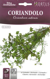【イタリアのハーブの種】 Hortus社　コリアンダー・Coriandrum sativum （パクチー、チャンサイ）　COD.BGACOR001