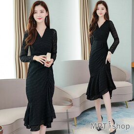 楽天市場 袖付き ロングドレス ワンピース レディースファッション の通販