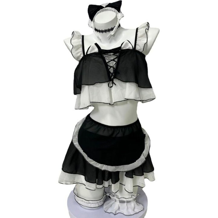 楽天市場】メイド服 猫 セクシー コスプレ 6点セット ハロウィン衣装 