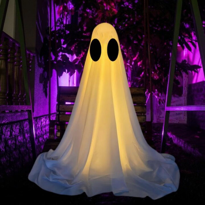 楽天市場】ハロウィン ライトアップ 白い布ゴースト スタンディング 