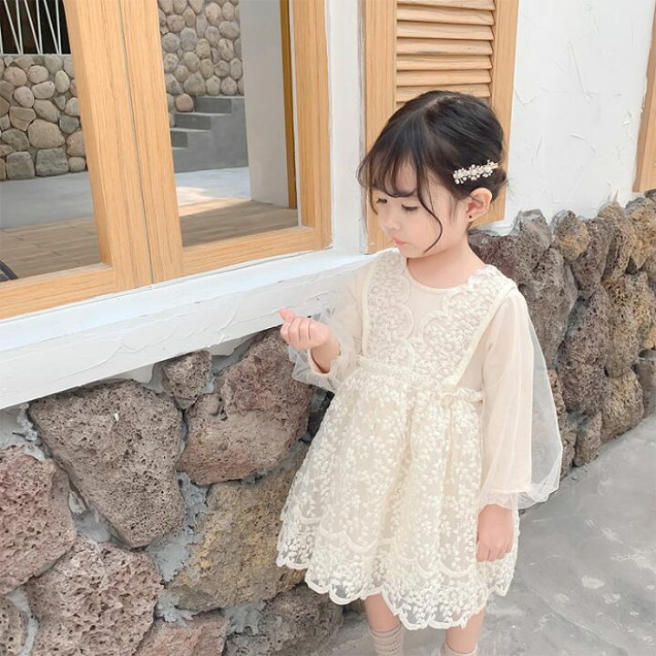 楽天市場】ベビードレス 長袖 セレモニードレス 女の子 ワンピース  