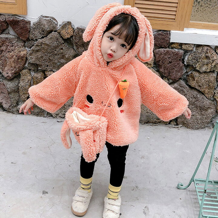 楽天市場 キッズ もこもこ トップス モコモコ 可愛い 女の子 アウター 裏起毛 子供服 こども 子ども 防寒 暖かい あたたかい 秋服 冬服 秋冬 通園 韓国子供服 ジュニア ボア Mrt Shop