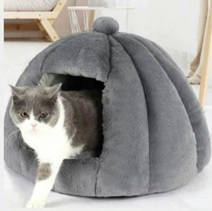 市場 50 の 40センチ ソフト の家 かわいい 猫 冬 メートル ベッド 6色 超