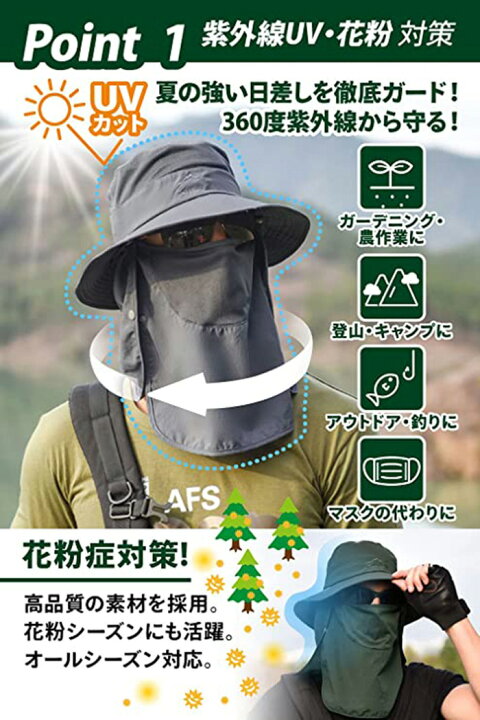 楽天市場 日よけ帽子 サファリ ハット ネックガード Uvカット 日焼け対策 冷感 吸湿 速乾 スポーツ アウトドア 釣り 登山 虫よけ メンズ Mrt Shop