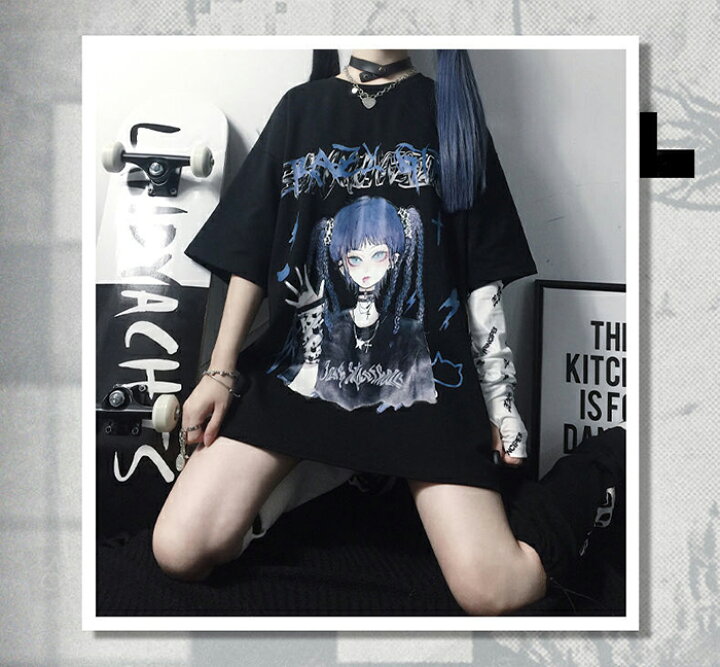 楽天市場 レディース tシャツ 半袖 原宿系 ストリート系 カットソー かっこいい アニメ プリント チュニック 大きいサイズ Mrt Shop 楽天市場 レディース tシャツ 半袖 原宿系 ストリート系 カットソー かっこいい アニメ プリント チュニック 大きいサイズ Mrt Shop