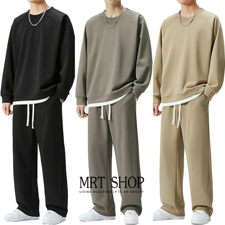 楽天市場】ルームウェア メンズ 秋服 スウェット 上下 メンズ ジャージ 