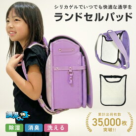 【背中のムレを解決するランドセルパット】 調湿くん ランドセルDDパット ベージュ 23×28cm (キッズ 小学生 背中 ショルダー 強力 除湿 消臭 洗える 清潔 繰り返し使える かさ高メッシュ 通気性 弾力性 パッド 汗パッド 汗シート 汗対策 蒸れ対策 簡単装着)