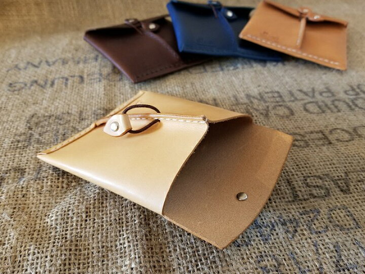 楽天市場】革封筒ハーフ 本革製 オールハンドメイド 薄い財布 タンニン 