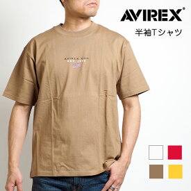 AVIREX アビレックス Tシャツ クルーネック ブロックUSフラッグ s(6123294) 半袖Tシャツ ティーシャツ 丸首 メンズ カジュアル アメカジ ミリタリー ブランド アヴィレックス