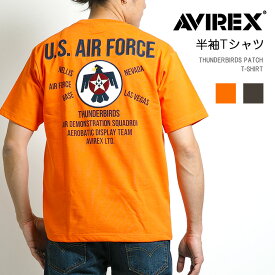 AVIREX アビレックス Tシャツ バックイーグルワッペン (7833134052) 半袖Tシャツ ティーシャツ 丸首 メンズ カジュアル アメカジ ミリタリー ブランド アヴィレックス