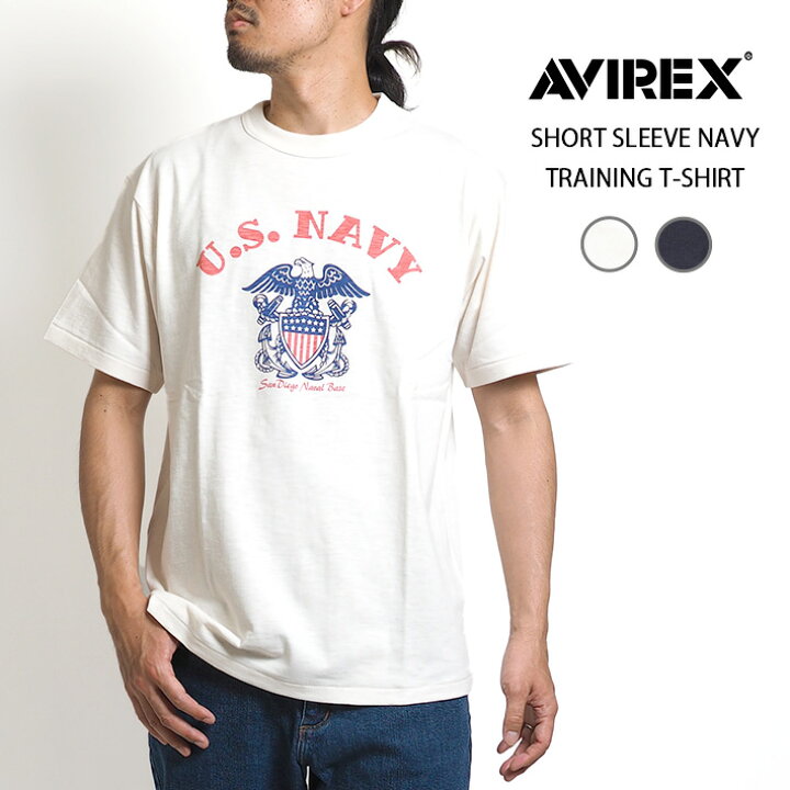 楽天市場】AVIREX アビレックス Tシャツ 半袖 スラブ アーチ U.S.NAVY 