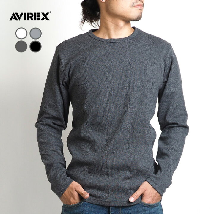 楽天市場】AVIREX アビレックス デイリー ロンT 長袖 クルーネック AVIREX ロンt XLAGE