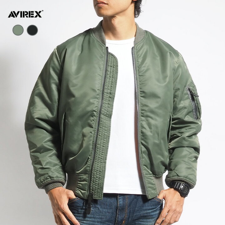 楽天市場】AVIREX アビレックス MA-1 フライトジャケット 中綿 無地 