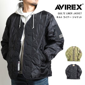 【セール10%OFF】AVIREX アビレックス ライナー パディングジャケット QUILTE LINER JACKET s(6122141) ブルゾン ジャンパー アウター 秋冬 メンズ カジュアル アメカジ ミリタリー ブランド アヴィレックス 送料無料