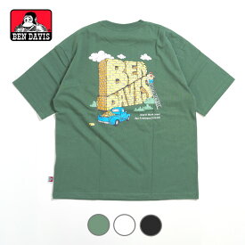 BEN DAVIS ベンデイビス Tシャツ 半袖 レンガイラスト (C-23580045) 半袖Tシャツ メンズ ブランド カジュアル アメカジ ワークウェア