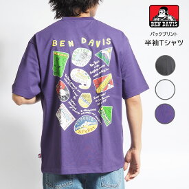 BEN DAVIS ベンデイビス Tシャツ 半袖 バックマルチアートイラスト (C-24580015) 半袖Tシャツ メンズ ブランド カジュアル アメカジ ワークウェア