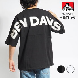 BEN DAVIS ベンデイビス Tシャツ 半袖 バック ショルダーアーチロゴ (C-24580020) 半袖Tシャツ メンズ ブランド カジュアル アメカジ ワークウェア