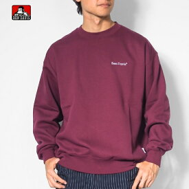 BEN DAVIS ベンデイビス トレーナー スウェット 裏起毛 ワンポイント刺繍 (C-25780046 C-24780050) スウェットシャツ メンズ ブランド カジュアル アメカジ ワークウェア