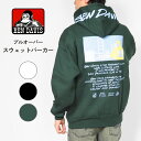 BEN DAVIS ベンデイビス パーカー スウェット 裏起毛 フードロゴ バックイラスト (C-24780061) スウェットパーカー メンズ ブランド カジュアル アメカジ ワークウェア