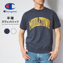 CHAMPION チャンピオン Tシャツ 半袖 スウェットシャツ アーチロゴ (C3-B018) 半袖Tシャツ メンズ ブランド カジュアル アメカジ スポーツ