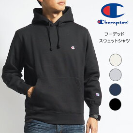 CHAMPION チャンピオン スウェットーパーカー 裏起毛 ワンポイントロゴ (C3-C125/C3-W105/C3-Q105) プルオーバーパーカー 無地 メンズ レディース ユニセックス カジュアル アメカジ スポーツ ブランド