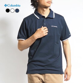 COLUMBIA コロンビア ポロシャツ ロゴ刺繍 吸湿速乾 紫外線カット (AE0412) 半袖ポロシャツ メンズ ブランド カジュアル アメカジ アウトドア