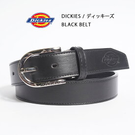DICKIES ディッキーズ レザーベルト 合皮 型押しロゴ (DS0178C) フリーサイズ メンズ レディース ユニセックス カジュアル アメカジ ワーク ブランド