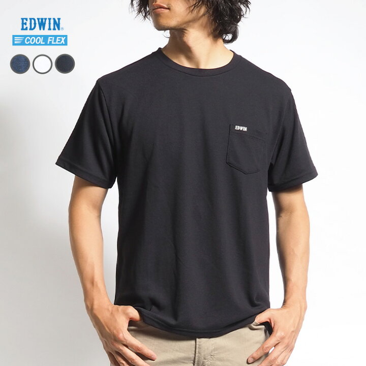 楽天市場】EDWIN エドウィン Tシャツ 半袖 胸ポケット 涼しい COOL