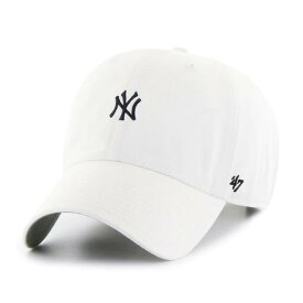 47BRAND キャップ ヤンキース NYミニロゴ ベースランナー クリーンナップ (BSRNR17GWS) ローキャプ 帽子 メンズ レディース ブランド フォーティーセブン カジュアル アメカジ