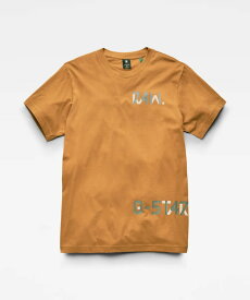 G-STAR RAW ジースターロウ Tシャツ ダブルレイヤーロゴ (D21222-336-8052) 半袖Tシャツ メンズ ブランド インポート カジュアル アメカジ
