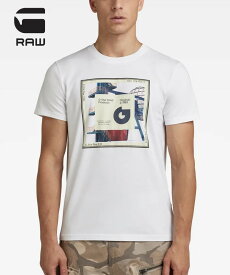 G-STAR RAW ジースターロウ Tシャツ フォトプリント (D21540-336-110) 半袖Tシャツ メンズ ブランド インポート カジュアル アメカジ