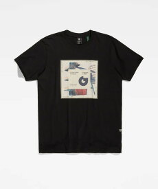 G-STAR RAW ジースターロウ Tシャツ フォトプリント (D21540-336-6484) 半袖Tシャツ メンズ ブランド インポート カジュアル アメカジ