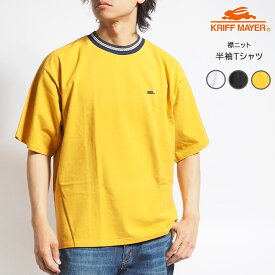 KRIFF MAYER クリフメイヤー Tシャツ 半袖 首ニット 民族柄 ワンポイント (2355802) 半袖Tシャツ ブランド メンズ カジュアル アメカジ アウトドア