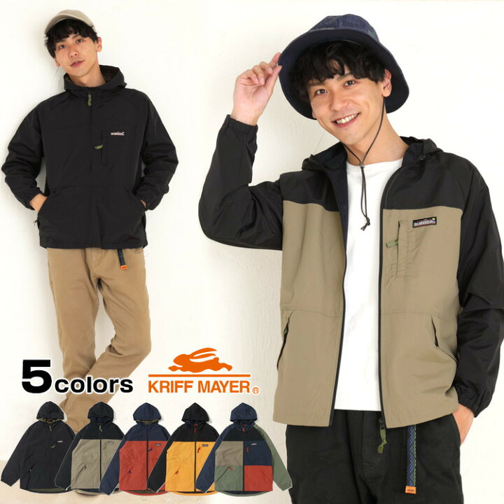 楽天市場 Kriff Mayer クリフメイヤー アクティブフードジャケット ナイロンジャケット ブルゾン ジャンパー ジャンパー ライトアウター 薄手 春秋 メンズ カジュアル アメカジ アウトドア ブランド あす楽 送料無料 M S Sanshin エムズサンシン