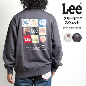 LEE リー トレーナー 裏毛 バックマルチフラッシャー (LT3103) スウェットシャツ クルーネック メンズ カジュアル アメカジ ブランド