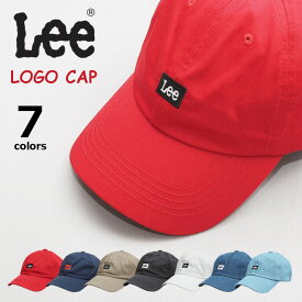 LEE リー ローキャップ ボックスロゴ刺繍 (LA0321) キャップ 帽子 浅め メンズ レディース キッズ ペアルック 親子コーデ カジュアル アメカジ ブランド