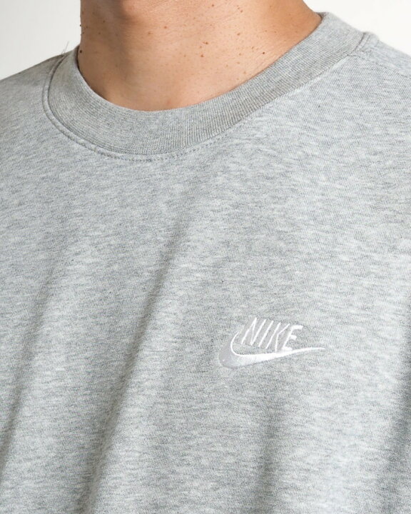 楽天市場 Nike ナイキ トレーナー スウェット 裏毛 ワンポイントロゴ Bv2667 063 フレンチテリー スウェットシャツ メンズ ブランド カジュアル アメカジ スポーツ 無地 グレー M S Sanshin エムズサンシン