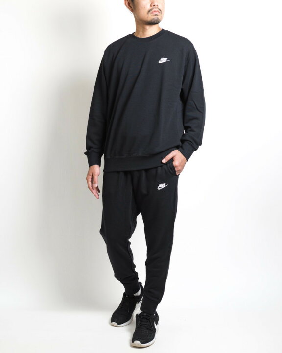 楽天市場 Nike ナイキ トレーナー スウェット 裏毛 ワンポイントロゴ Bv2667 010 フレンチテリー スウェットシャツ メンズ ブランド カジュアル アメカジ スポーツ 無地 黒 ブラック M S Sanshin エムズサンシン