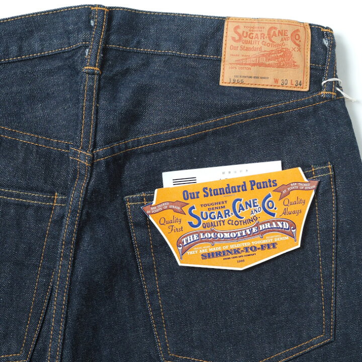 楽天市場】SUGAR CANE シュガーケーン ジーンズ 1966モデル 14oz 